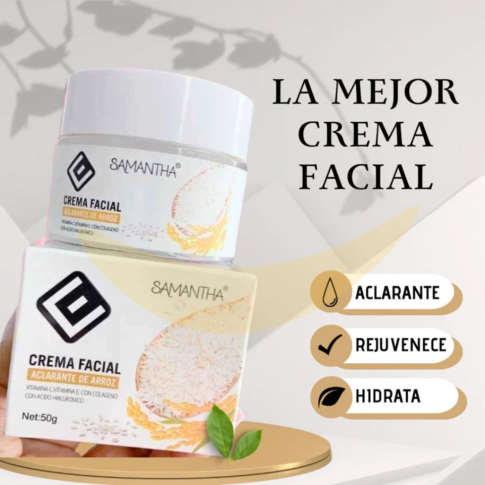Crema Fácial Aclarante de arroz