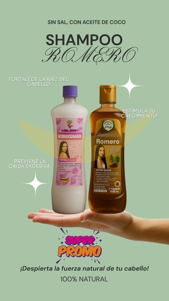 Shampoo de Romero + Acondicionador de Romero