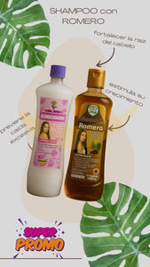 Shampoo de Romero + Acondicionador de Romero